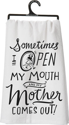"My Mother Comes Out" Dish Towel