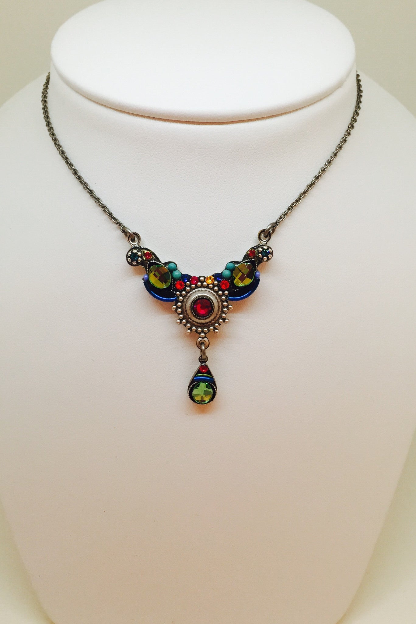 Small Organic Necklace-Multicolor