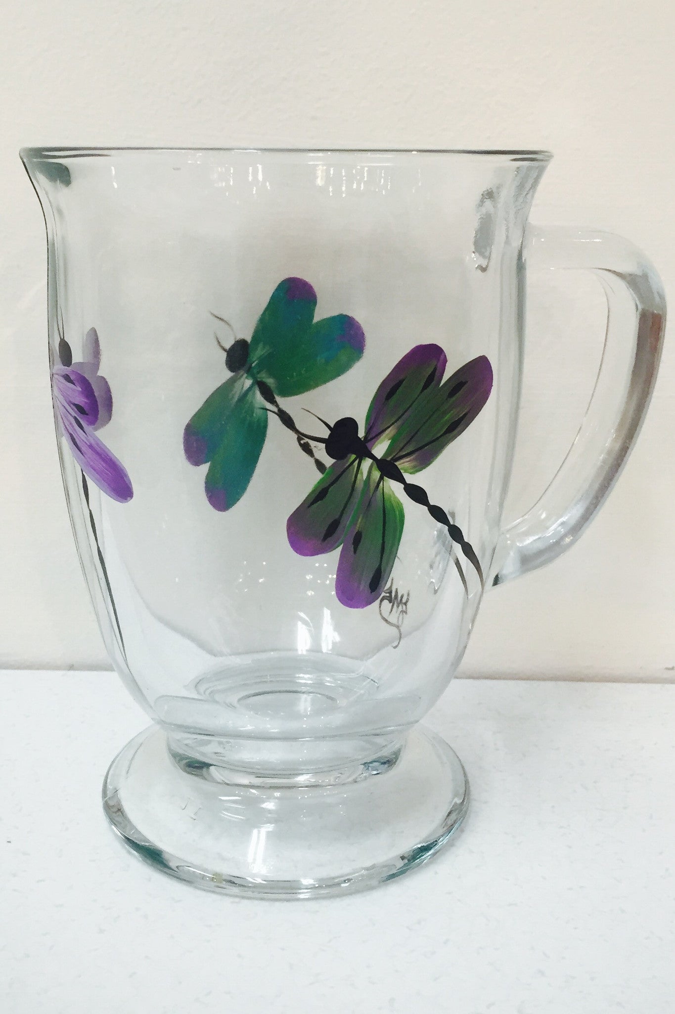 15 oz Dragonfly Glass Mug