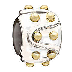 Silver & 14K Gold - Gold Dots