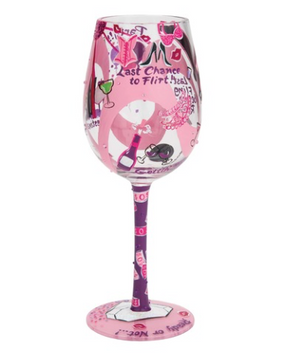 "Bachelorette Party" Wine Glass
