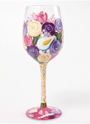 "Mother of the Bride" Wine Glass