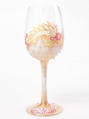 "Maid of Honor" Wine Glass
