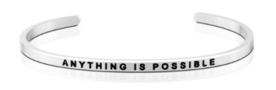 Anything Is Possible Bangle (Silver)