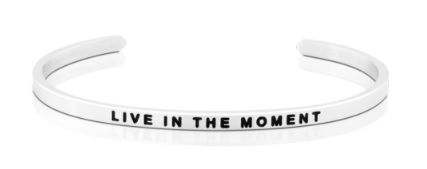 Live In The Moment Bangle (Silver)