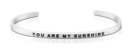 You Are My Sunshine Bangle (Silver)