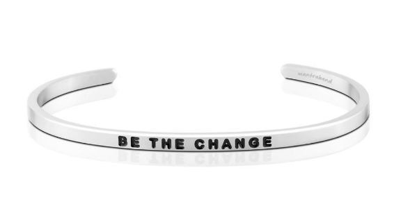 Be The Change Bangle (Silver)