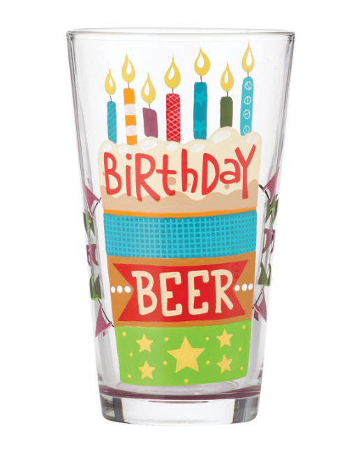 Birthday Beer Glass