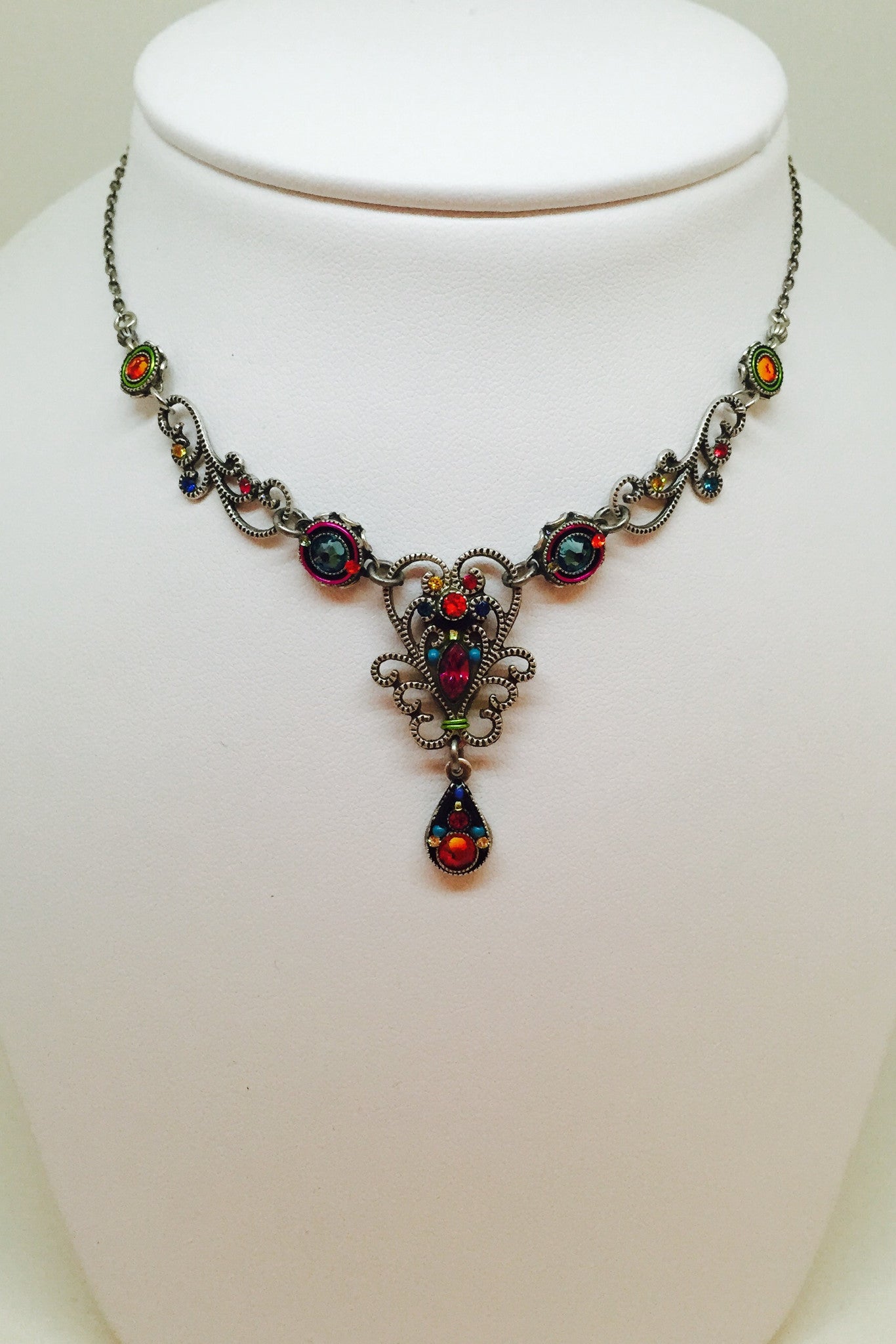 Large Swirl Necklace-Multicolor