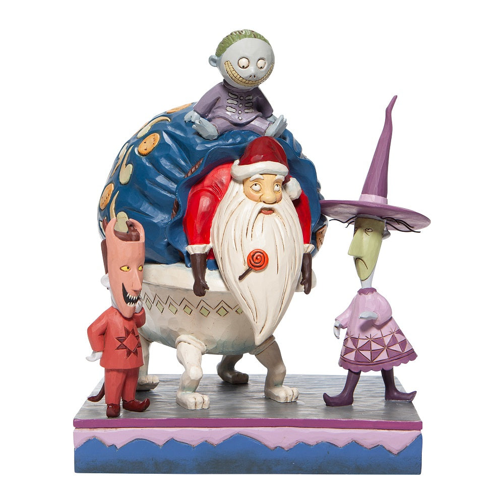 Lock, Shock, and Barrel with Santa Figurine