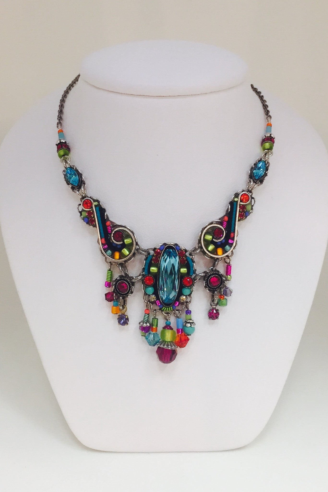 Lavish Large Necklace-Multicolor