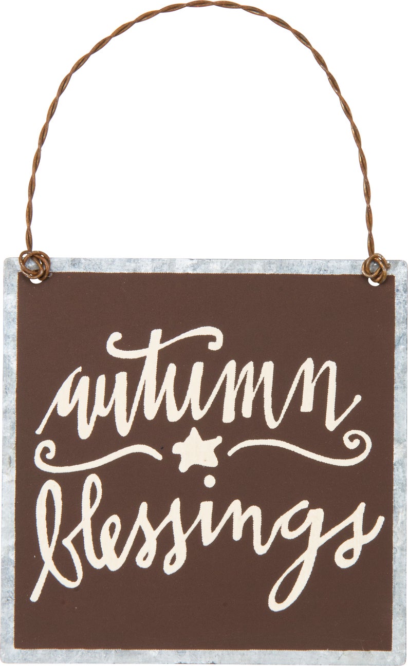 Tin Ornament-Autumn Blessing