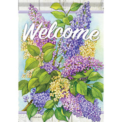 Sweet Lilac Blossoms Garden Flag