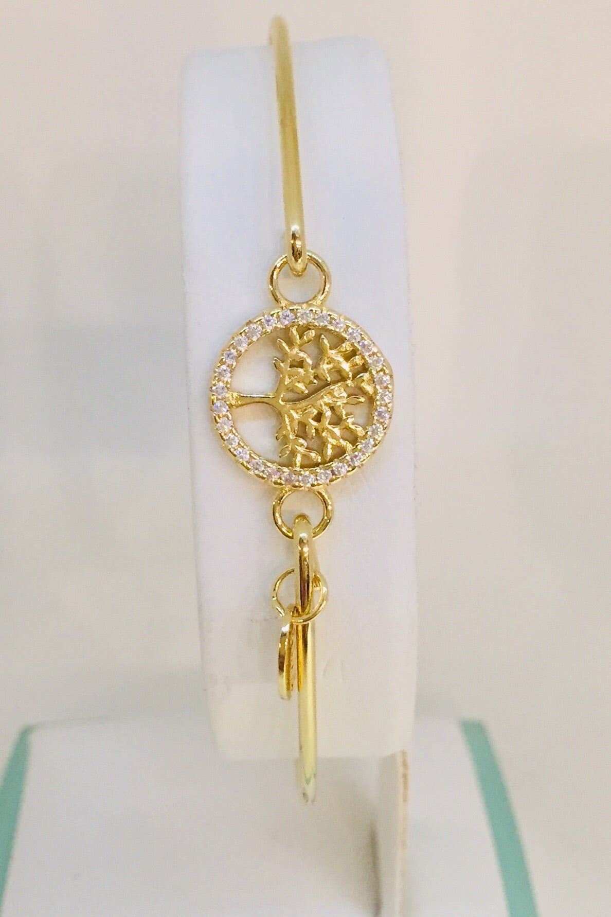 Pave' Icon Bracelet-Gold Tree of Life