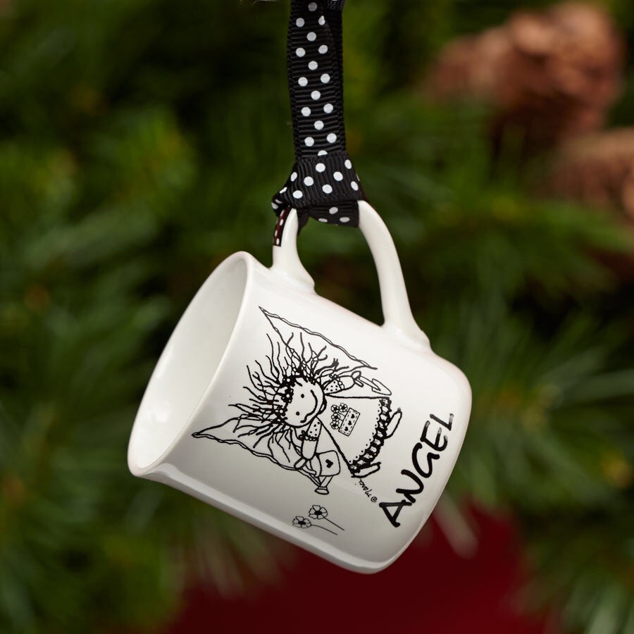 Mini Mug Angel Ornament