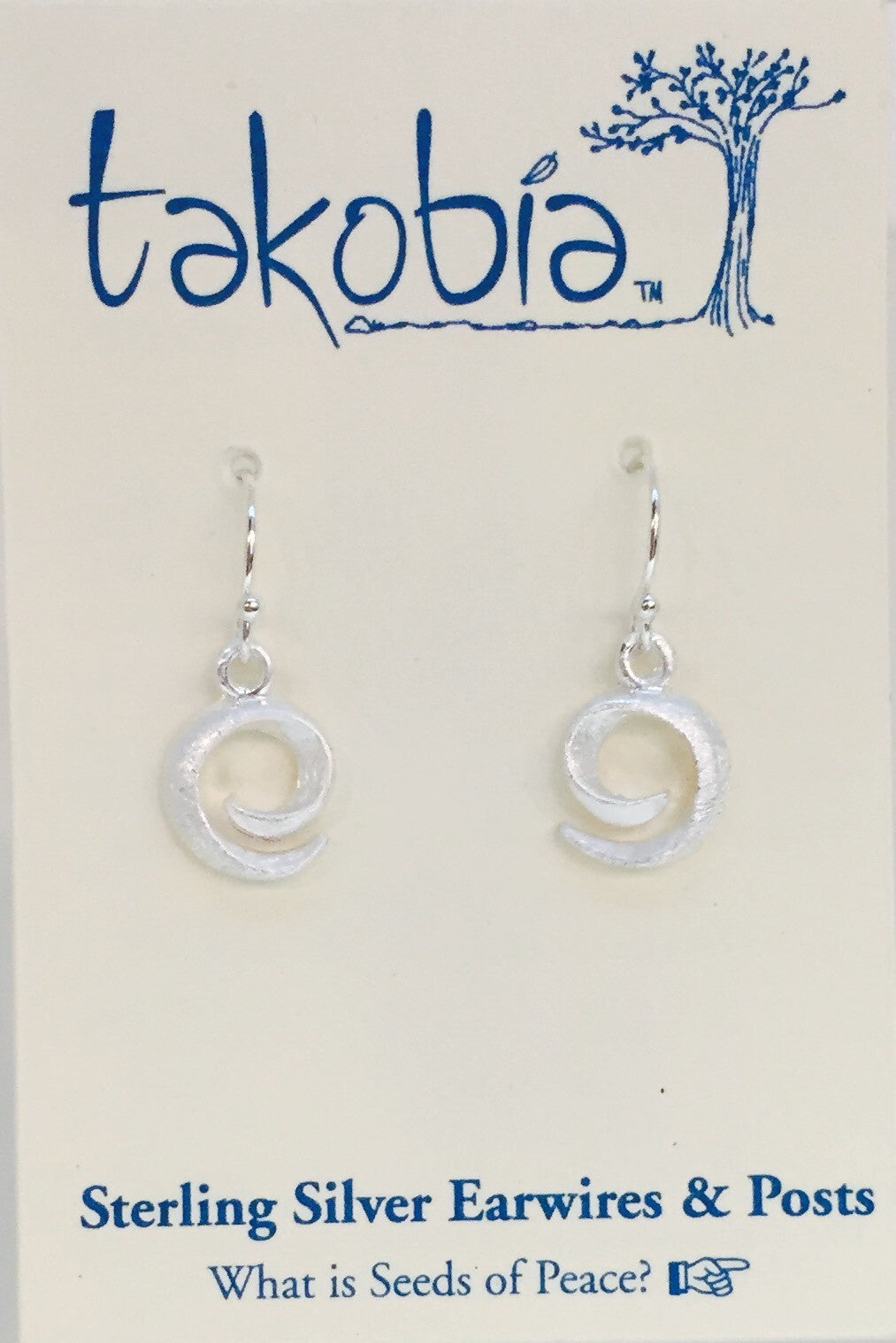 Petite Silver Swirl Earring