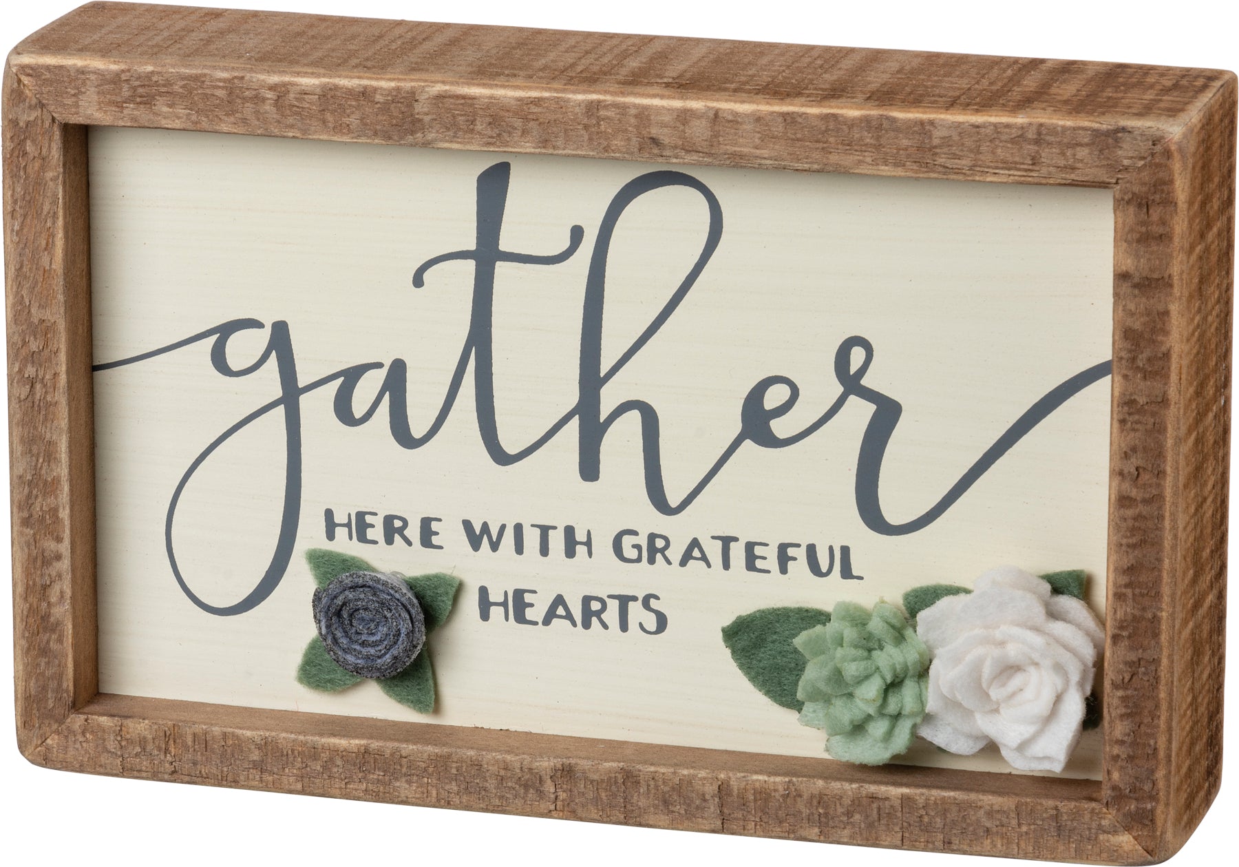 Inset Box Sign-Gather Here