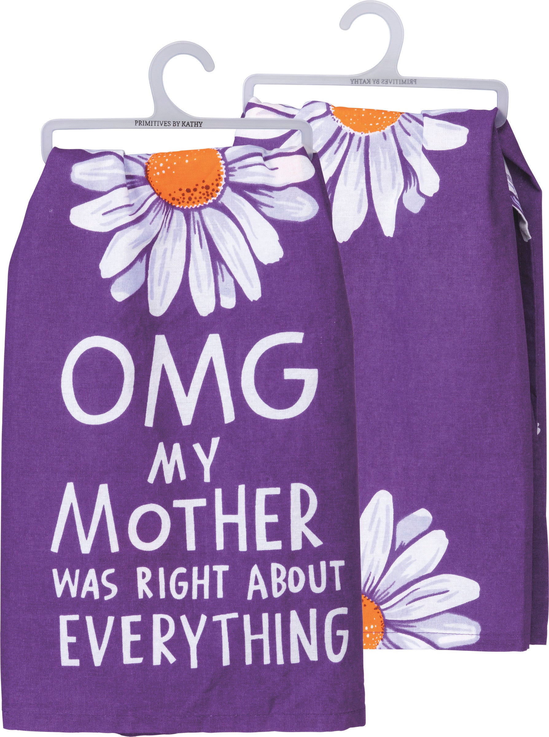 Dish Towel-OMG Purple