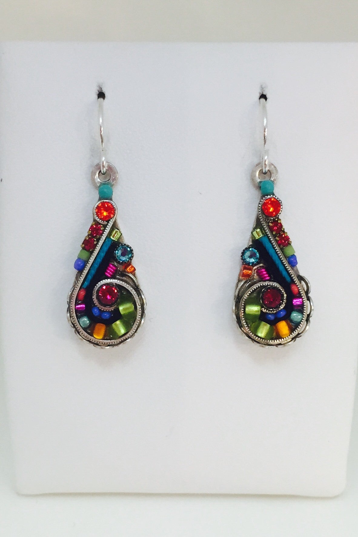Lavish Long Drop Earring-Multicolor