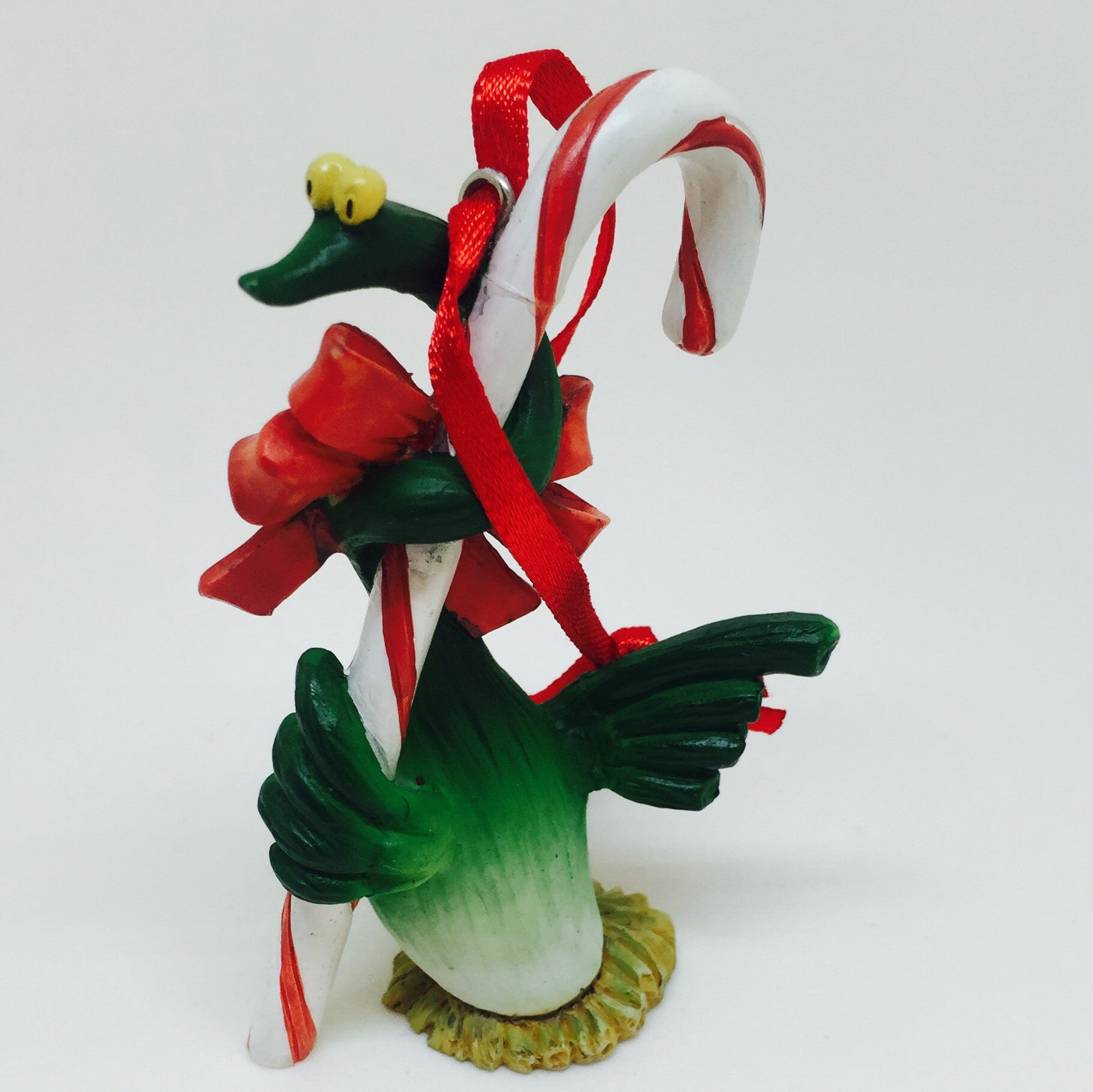 Green Onion Goose Ornament