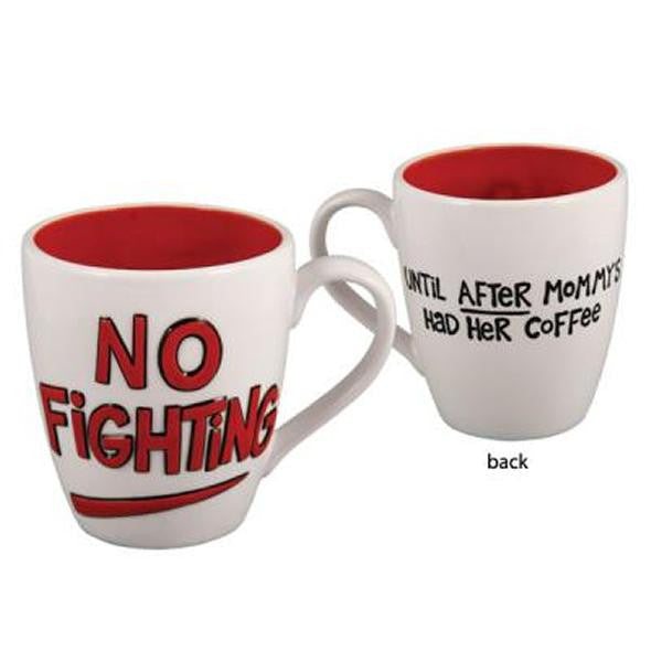 No Fighting Mug (Red)