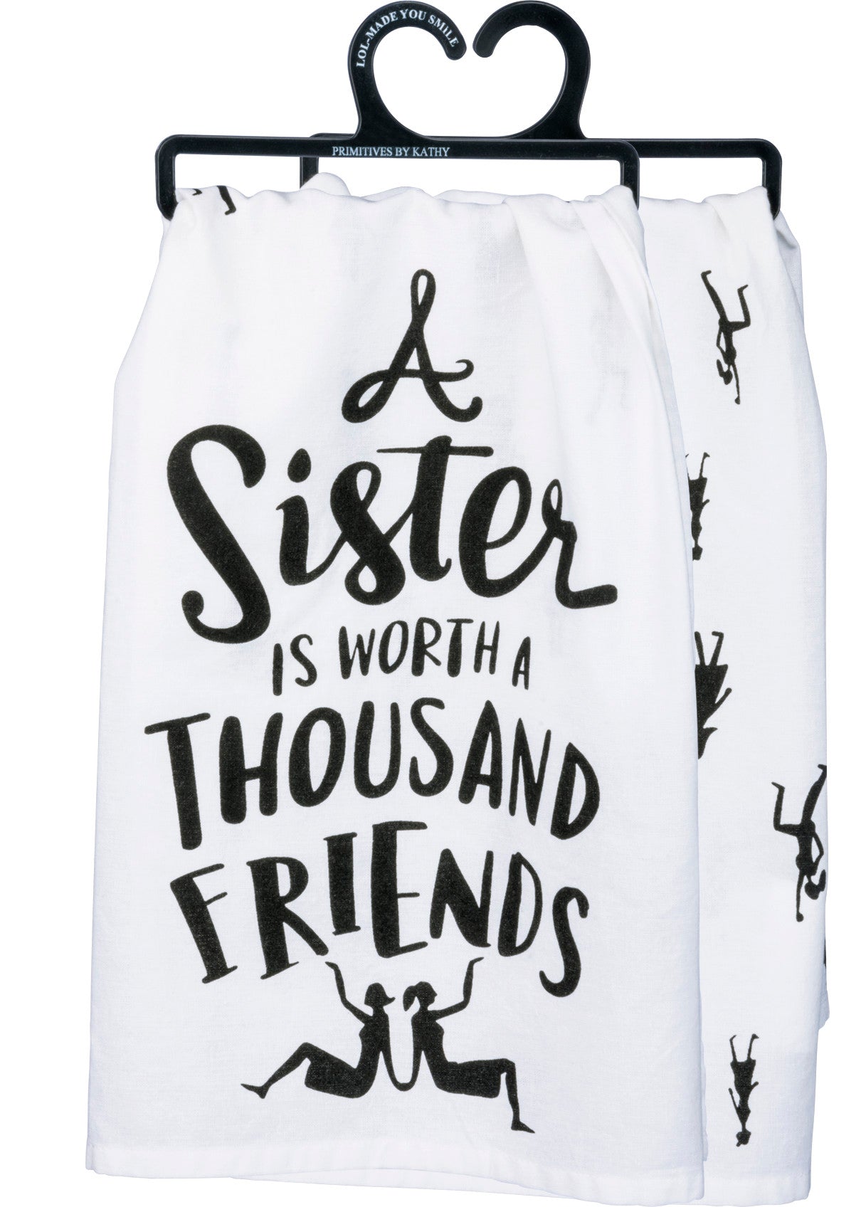 Dish Towel-“A Sister is Worth A Thousand Friends”