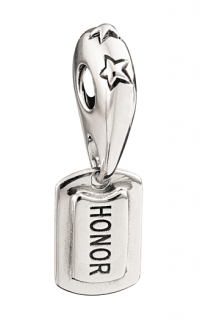 Sterling Silver - "Honor" Military Tag