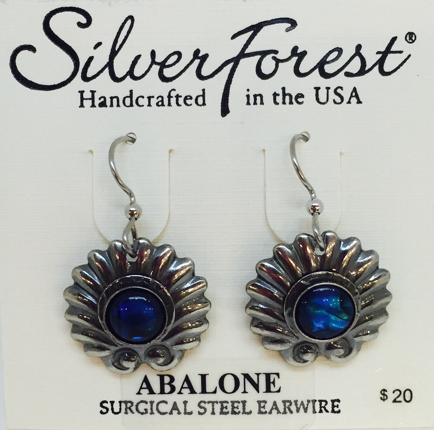 Framed w/ Blue Abalone Earring