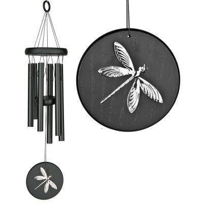 Habitats Chime-Dragonfly, Black