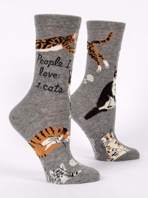 People I Love/Cats Women’s Crew Sock