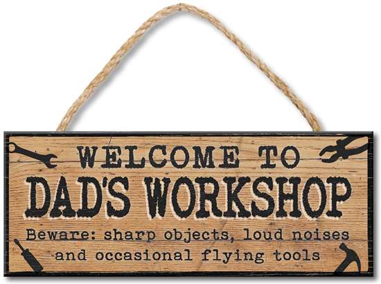 Welcome to Dad’s Workshop Rope Sign 4X10