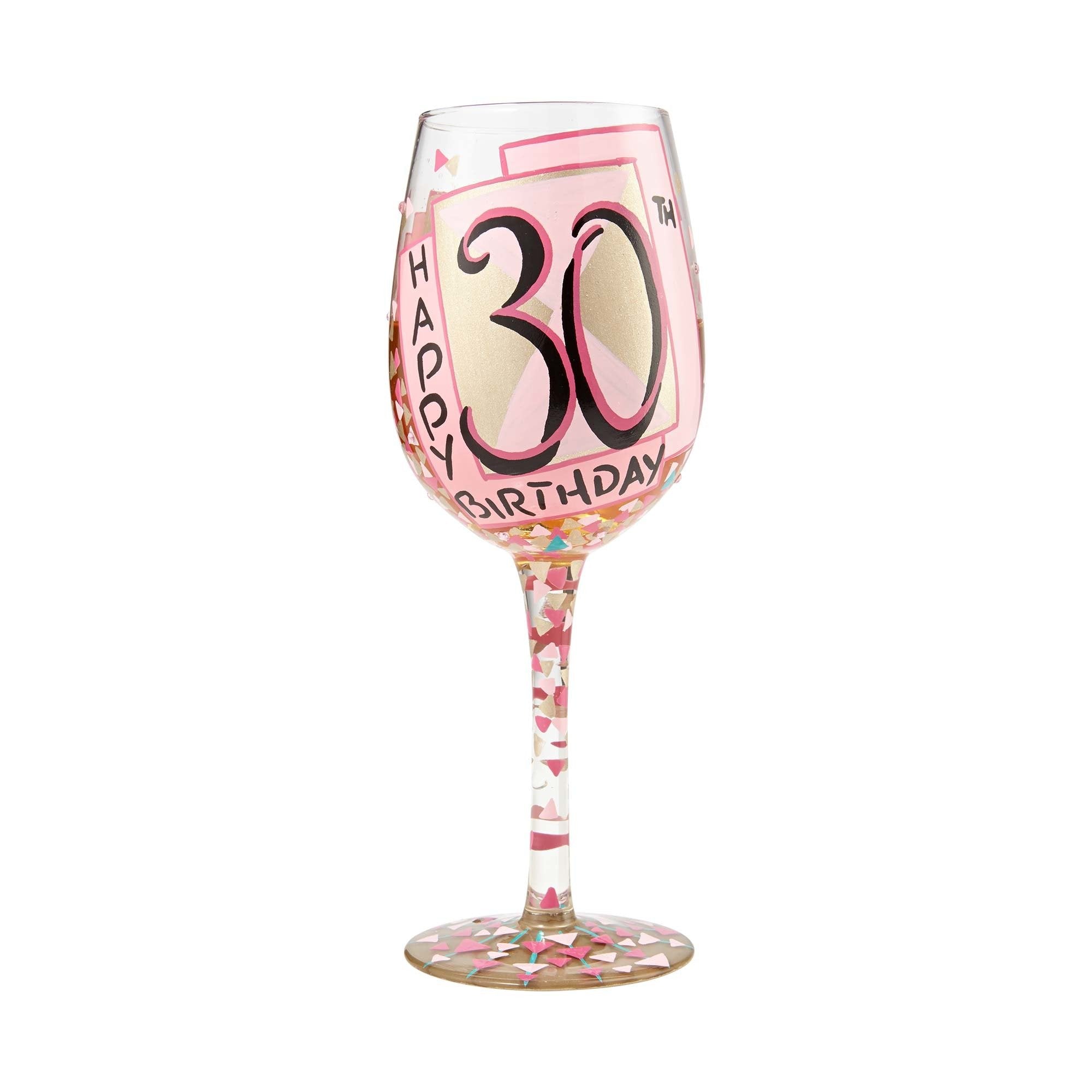 “A Very Flirty Thirty” 30th Wine Glass