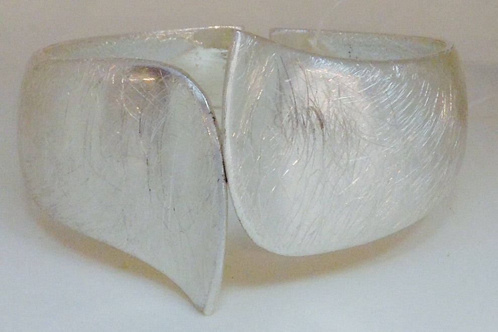 Silver Hinged Cuff Bracelet