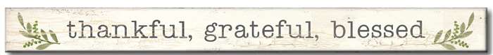 Thankful Grateful Blessed 1.5X16