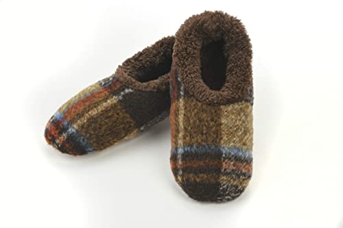 Men's Plush Plaid Slippers