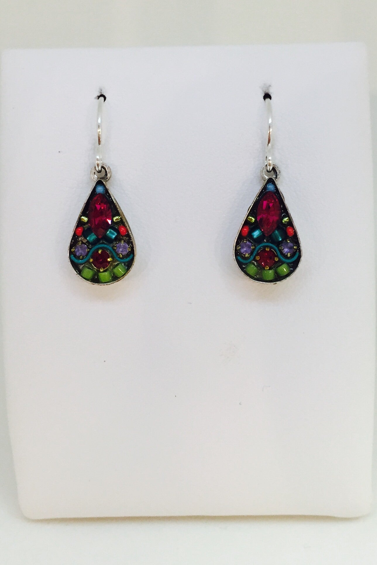 Swirl Mosaic Earrings-Multi Color