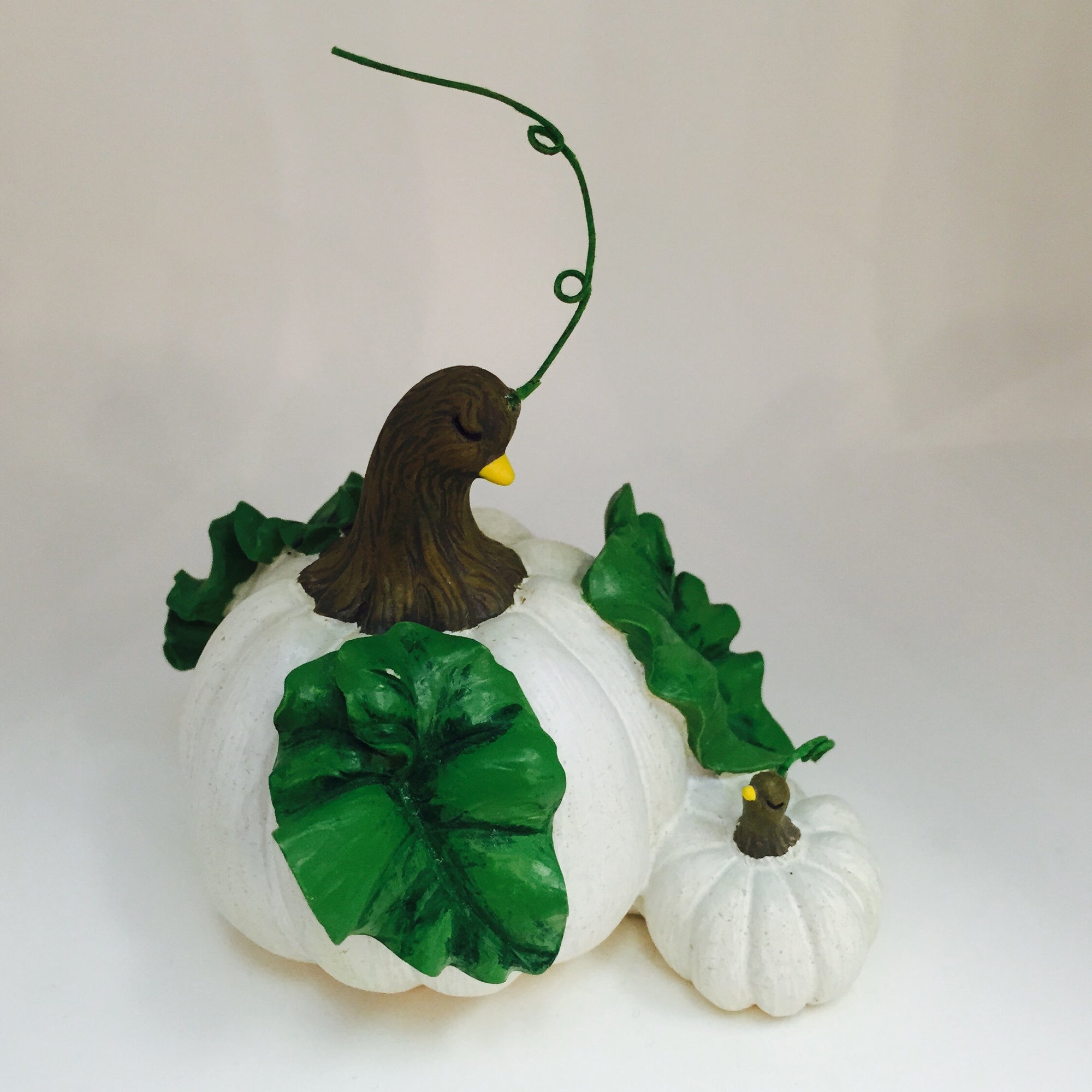 Pumpkin Hen and Baby