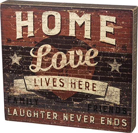 Box Sign-Love Lives Here