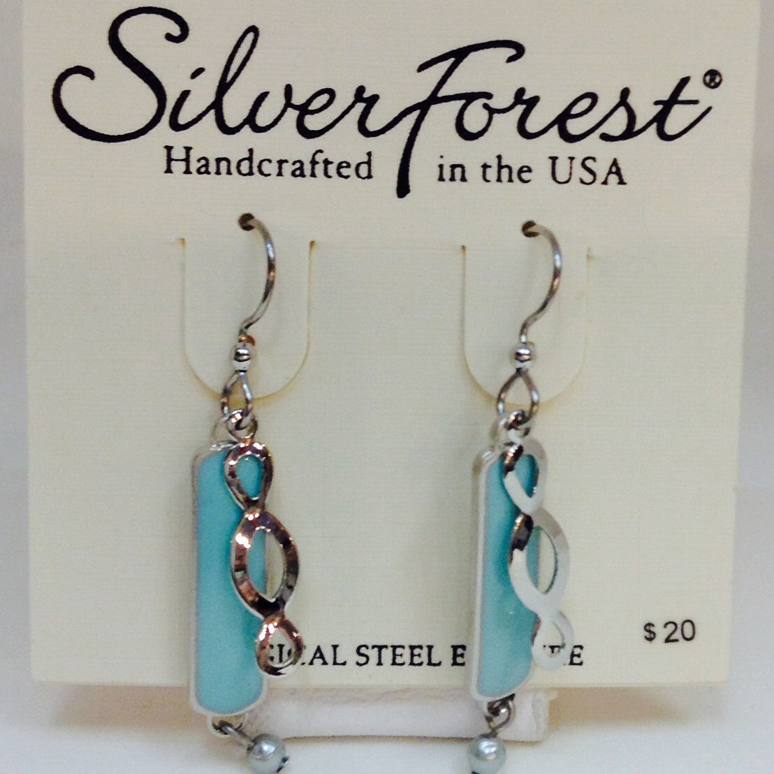 Silver And Turquoise Earring