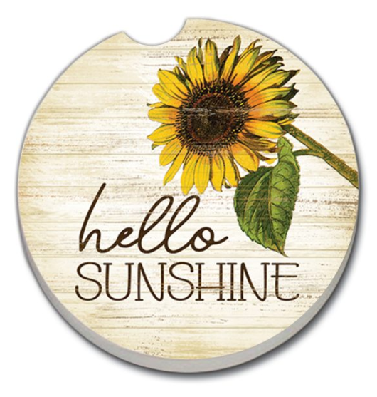 Car Coaster-Hello Sunshine (Sunflower)