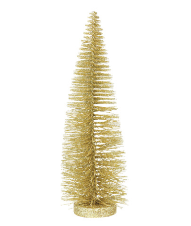 Gold Tinsel Tree
