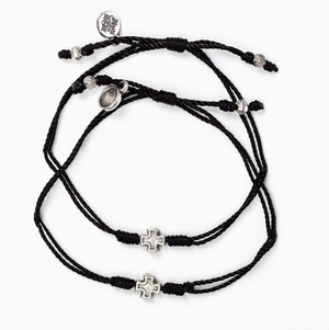 Prayer Partner Bracelet-Black/Silver