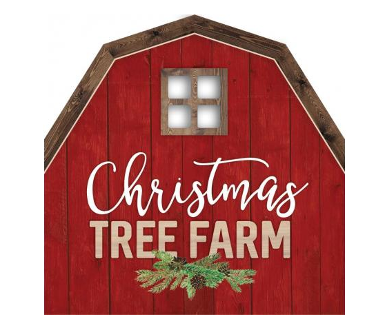 "Christmas Tree Farm" Barn Block Sign