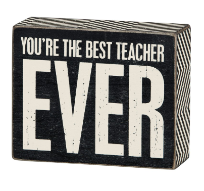 Box Sign-Best Teacher