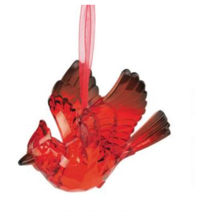 Acrylic Cardinal Ornament