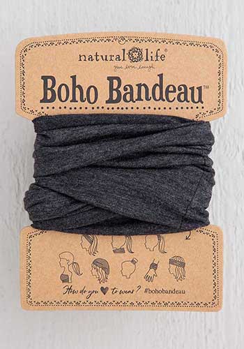 Boho Bandeau Heathered Charcoal