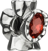 Sterling Silver w Stone - Majestic Red - Red CZ