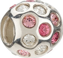 Sterling Silver w Stone - Disco - Pink Swarovksi