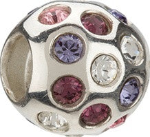 Sterling Silver w Stone - Disco - Purple Swarovski