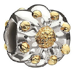 Silver & 14K Gold - Sunflower